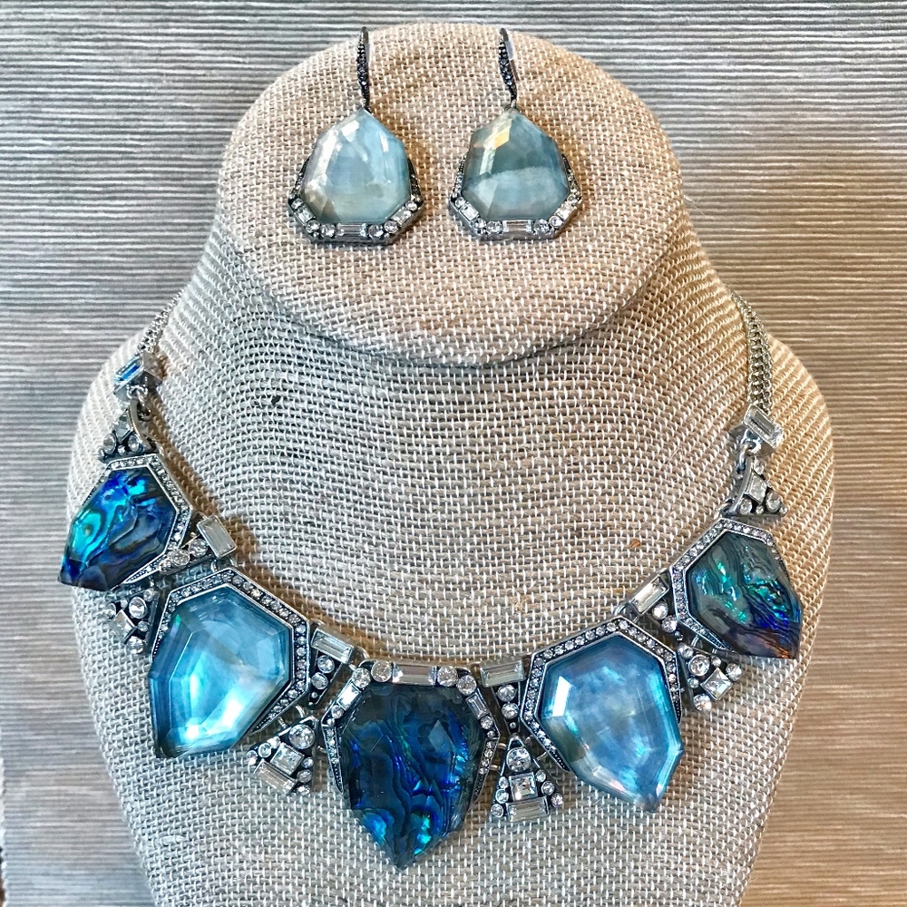 Northern Lights Necklace + Earrings